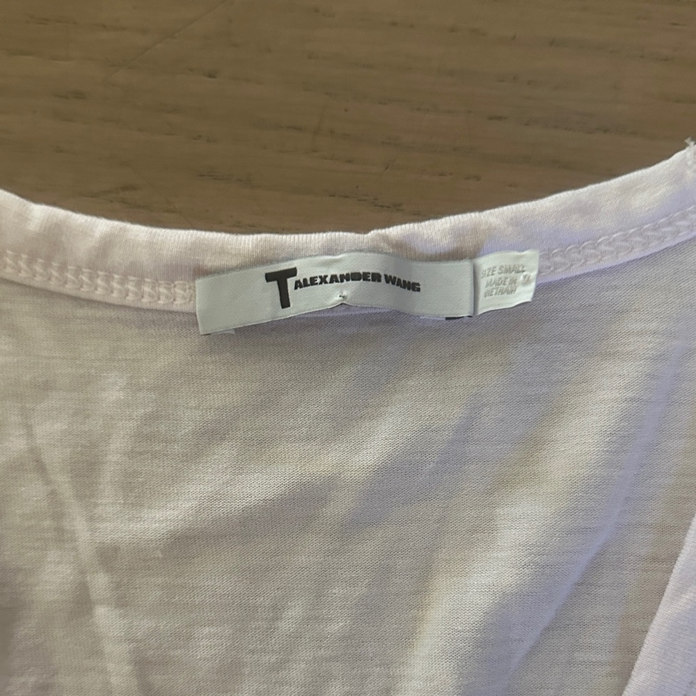 Alexander Wang Pale Pink Sleeveless Pocket Tank Top - Picture 2 of 4